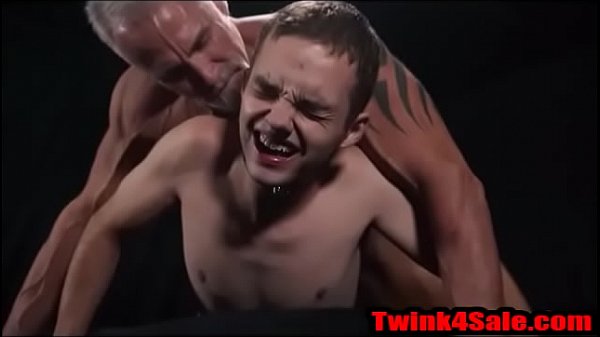Twink4Sale.com <<--- Submissive Boy takes hard Silver daddy cock bareback